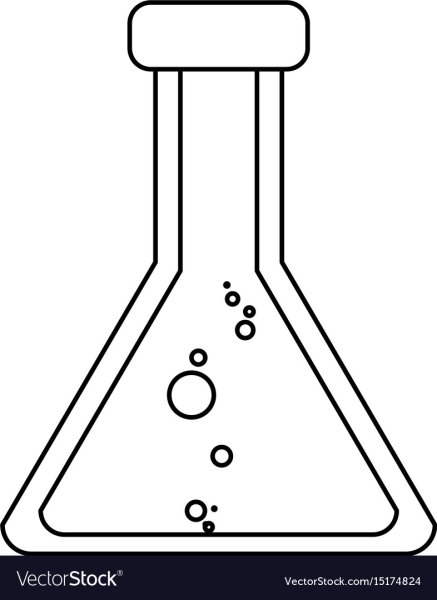 Колба черно белая