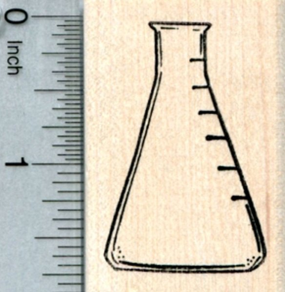 Коническая колба рисовать