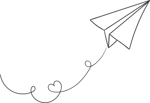 Бумажный самолетик раскраска