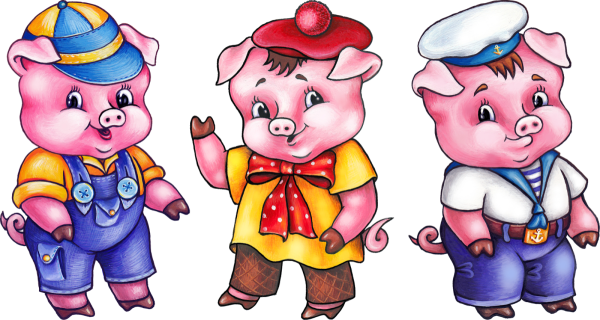 Три поросенка раскраска Ниф Ниф