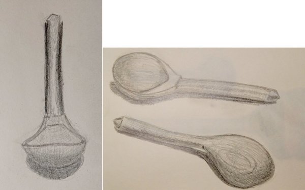 Ложка карандашом