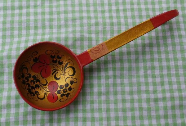 Нарисовать деревянную ложку