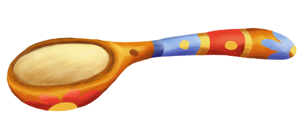 Кудринская резьба ложка