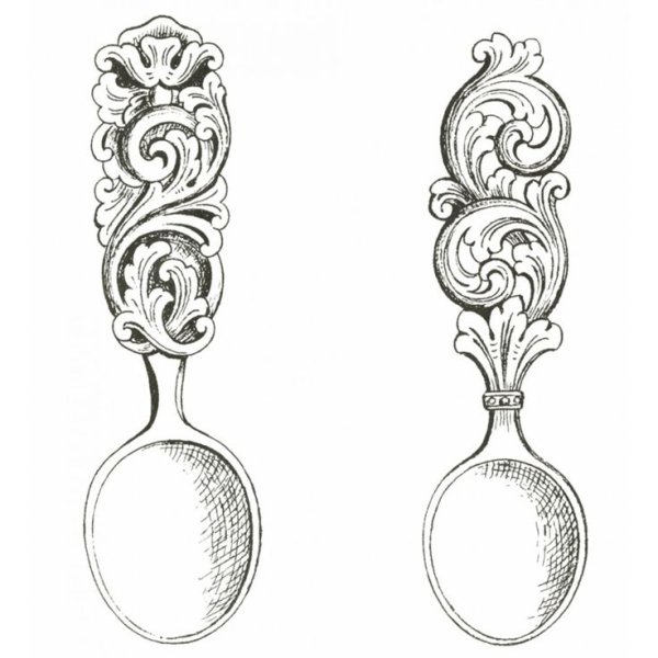 Деревянная ложка вектор