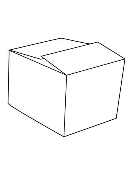 Подарочная коробка рисованная