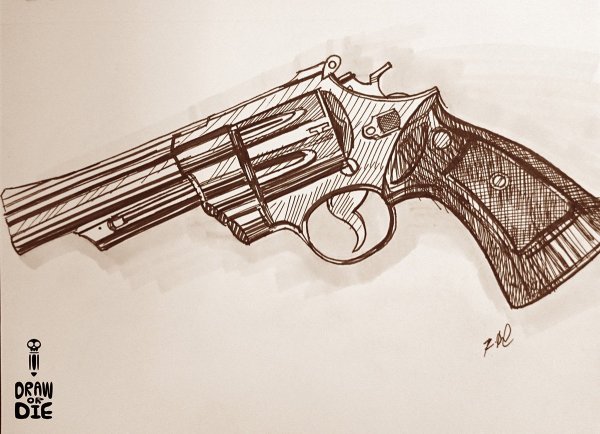 Мультяшный револьвер