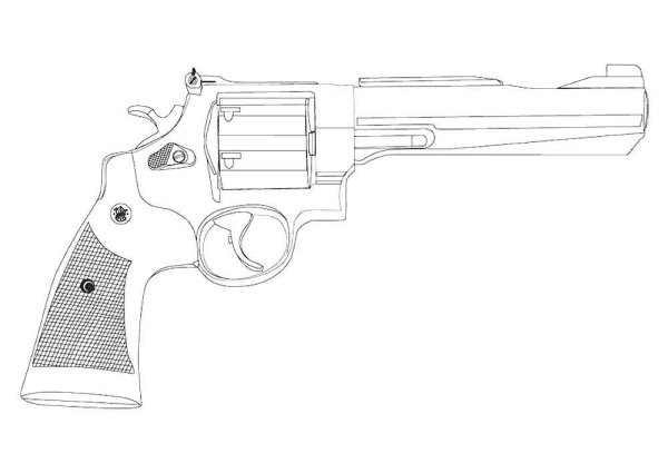 Револьвер набросок