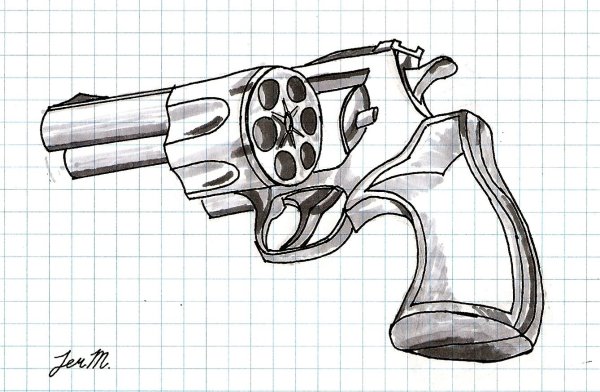 Револьвер Смита-Вессона рисунок