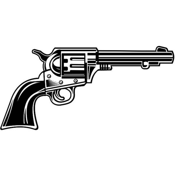 Револьвер нарисованный