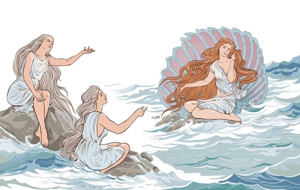 Боги древней Греции рисунки Афродита