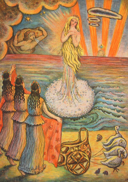 Тату Венера Афродита богиня