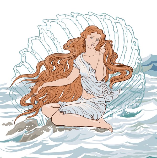 Богиня Афродита рисунок 5 класс