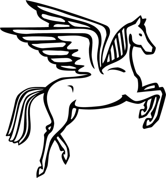 Рисунок Пегаса для срисовки