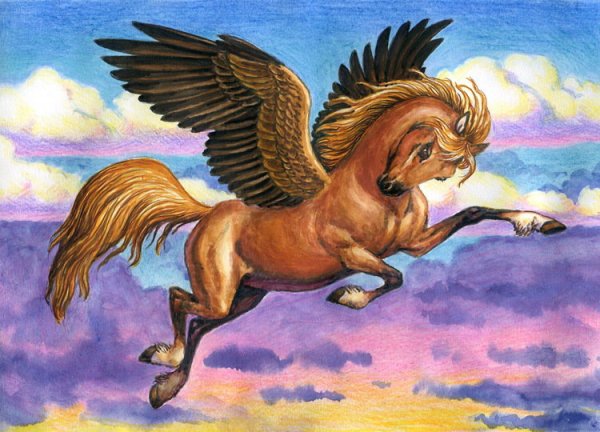Сказочный крылатый конь
