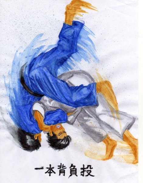 Дзюдо живопись