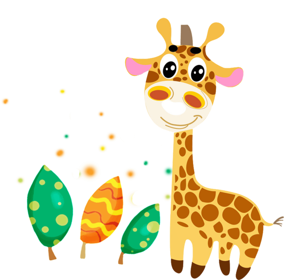 Жираф мультяшный