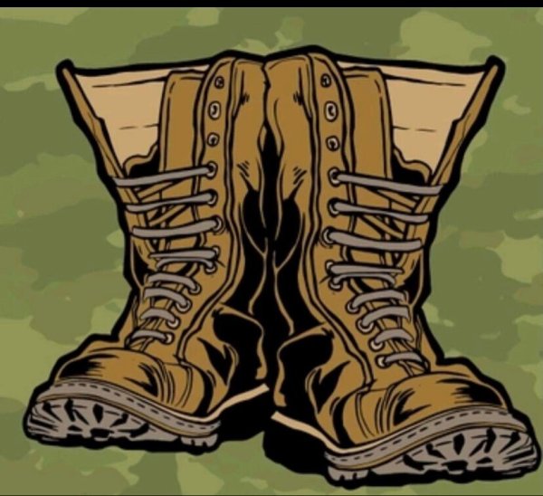 Военные ботинки вектор