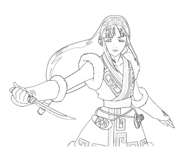 Герои гужитсу раскраска