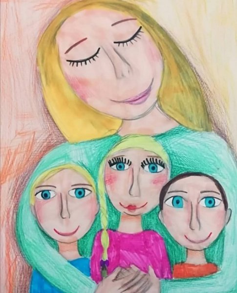 Рисунок моя мама лучше всех