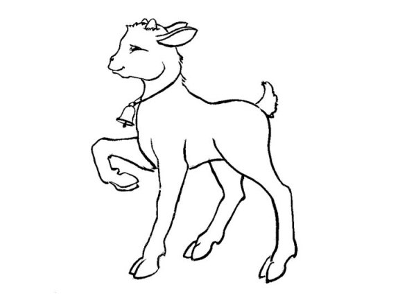 Козлёнок мультяшный