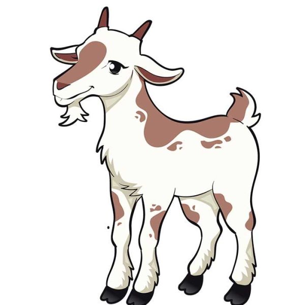 Козленок раскраска