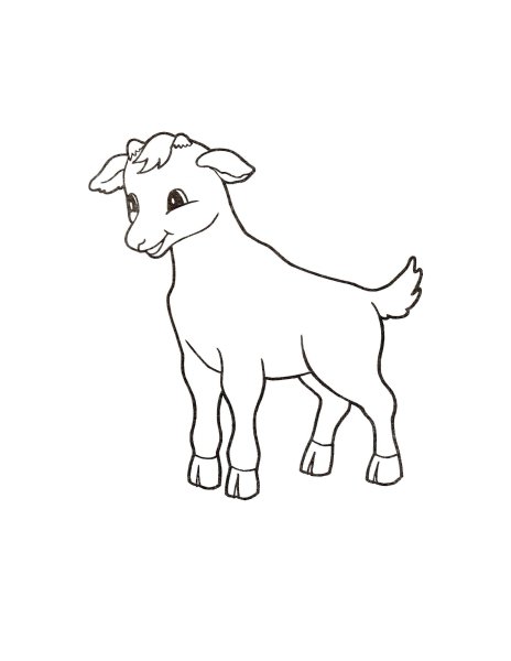 Рисование козленок