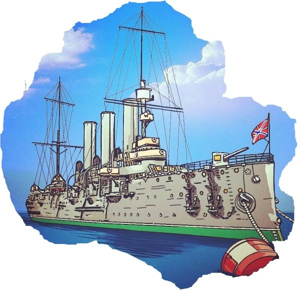 Аврора корабль сбоку