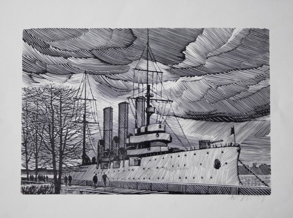 Крейсер Аврора рисунок