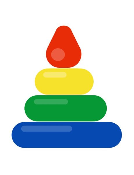 Аппликация пирамидка в младшей группе