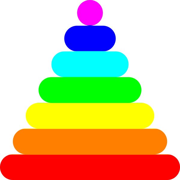 Пирамидка мультяшная