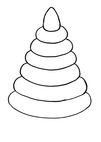 Пирамидка раскраска