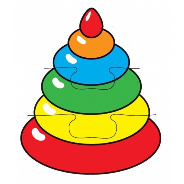 Пирамидка раскраска