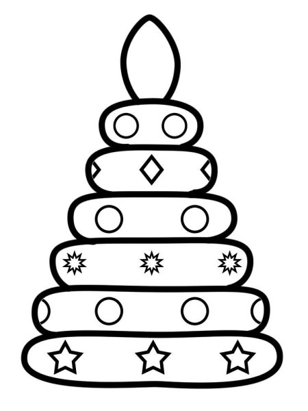 Пирамидка мультяшная