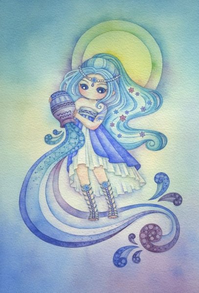 Водолей эскиз