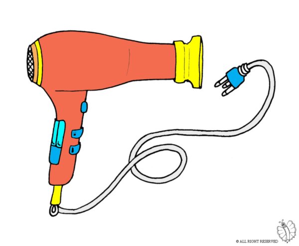 Фен нарисованный