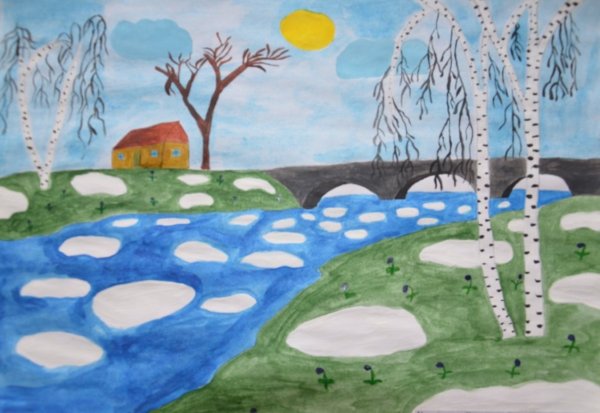 Весна рисунок