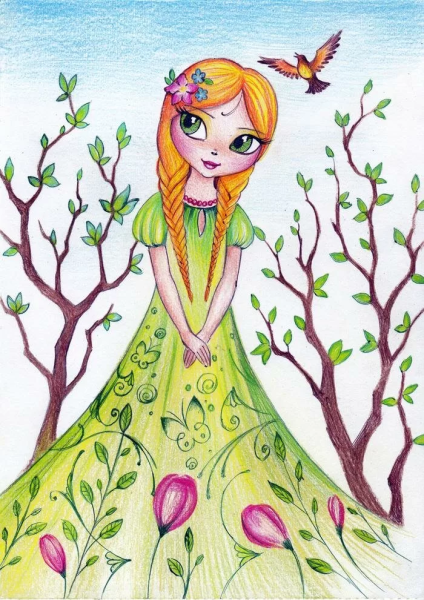 Рисунок на тему Весна