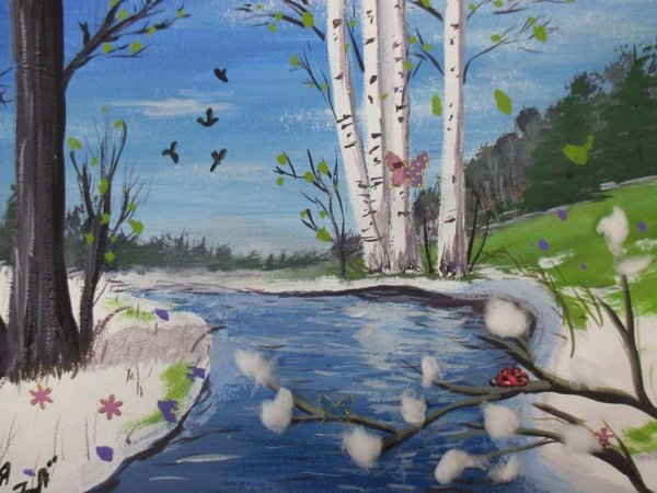 Рисунки на весеннюю тематику