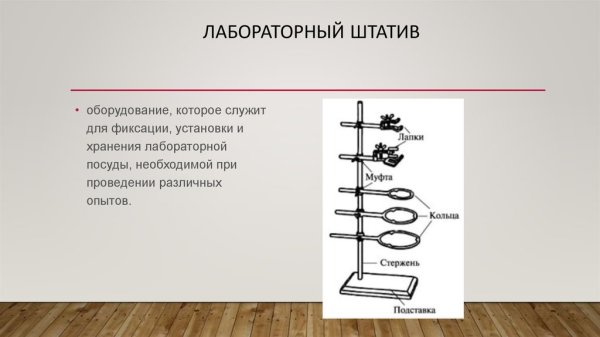 Штатив лабораторный химический строение