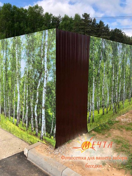 Фотосетка мечта штакетник