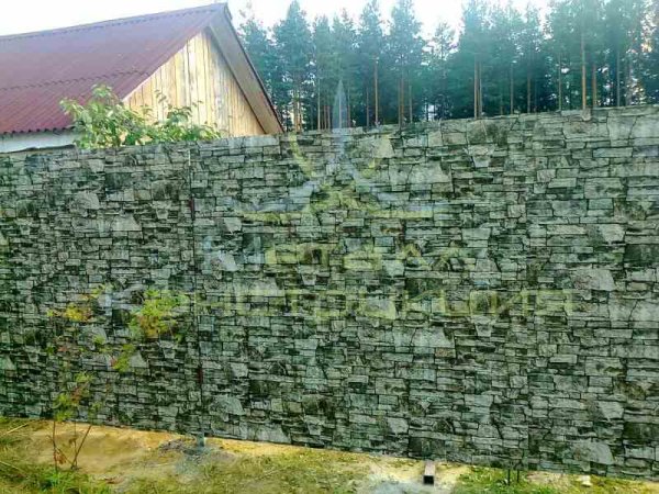 Профнастил декоративный под камень