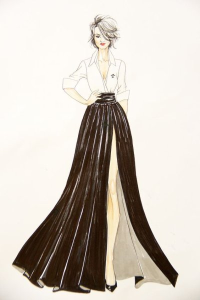 Эскизы платьев