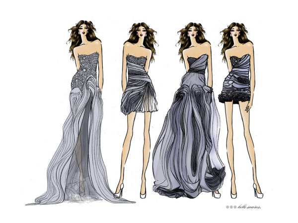 Fashion эскизы