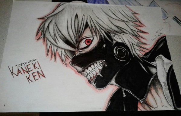 Токийский гуль главный герой рисунок