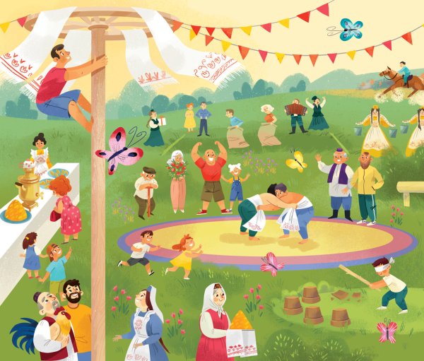 Сабантуй рисунки детей