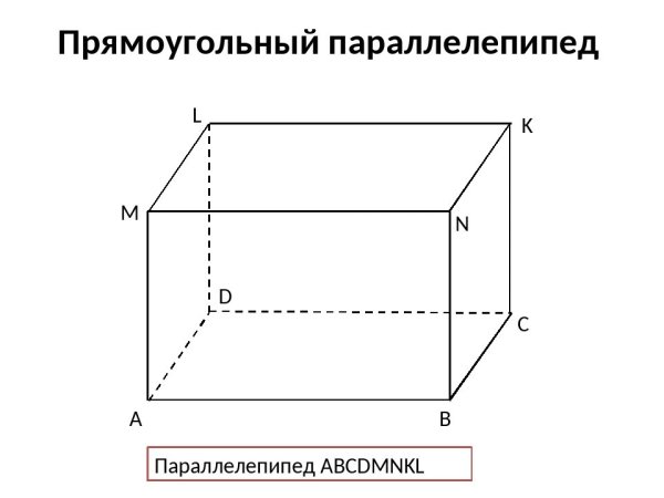Прямоугольный параллелепипед чертеж в геометрии