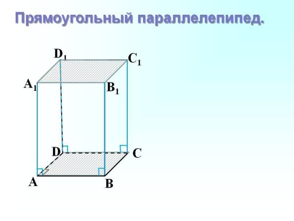 Изображение прямоугольного параллелепипеда 5 класс