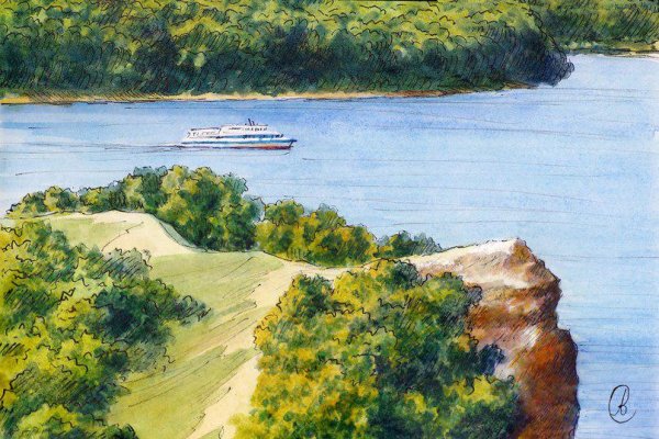 Жигулевские горы Самарская область рисунки