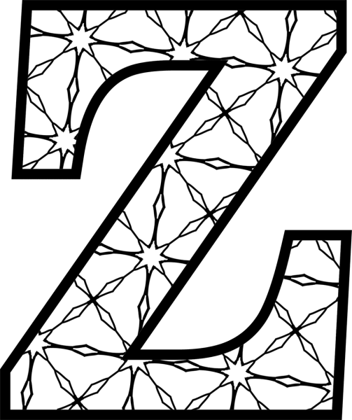 Красивая буква z