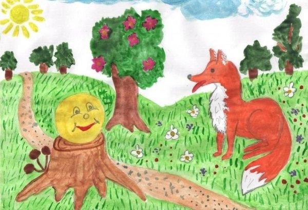 Рисунки детей по сказкам